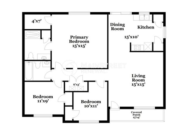 Photo - 3 Bedroom Pet-Friendly Home in Winston-Salem, NC with Main Street Renewal