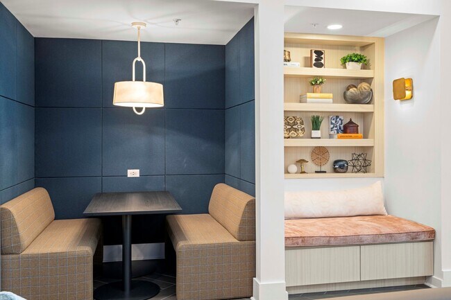 Resident Co-working Lounge Booth and Seating Area