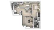 2 BEDROOM + DEN 2.5 BATHROOM