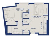 A1 | 1x1 | 570 sf