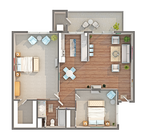 Redwood | 2-Bedroom Floorplan