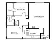 2BR/1BA