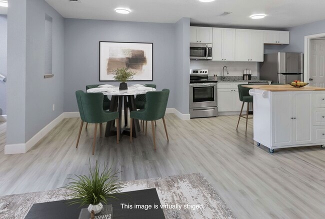 Staged Dining and Kitchen - The Artisan