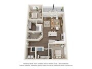 The Calusa | 2 Bed + 2 Bath Apartment | 1,336 SF