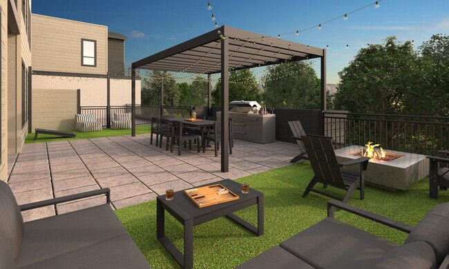 Lake-facing Amenity Deck - Allen Bay