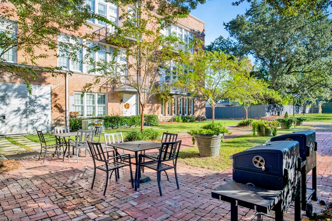 Courtyard with grills