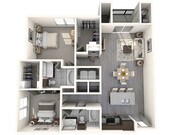 2 bedroom floorplan