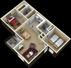 2 Bed/2 Bath With A Patio