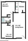 2BR/1BA