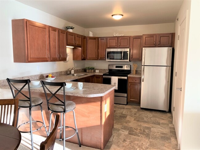 2-bedroom Kitchen - Oak Hill Senior Apartments