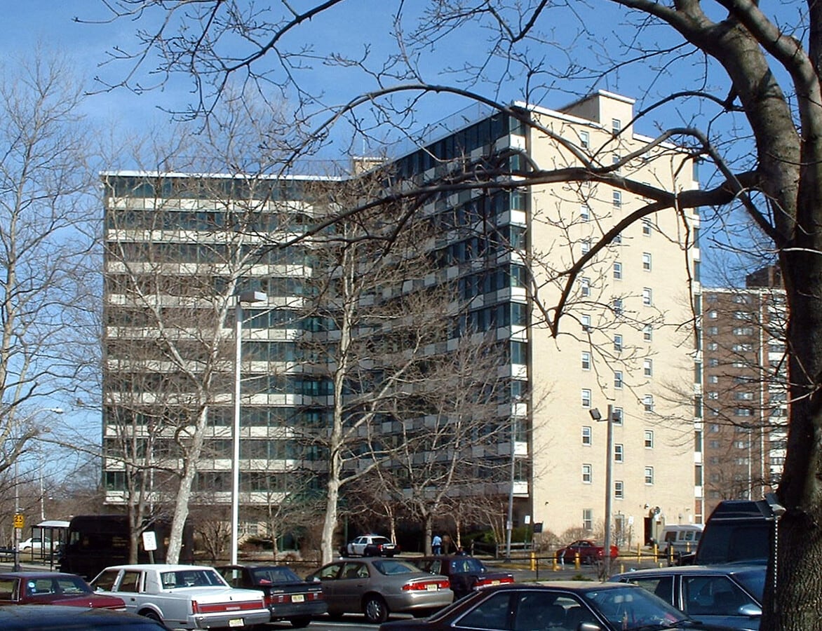 View from the northwest - Washington Manor Apartments