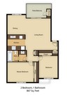 2BR/1BA