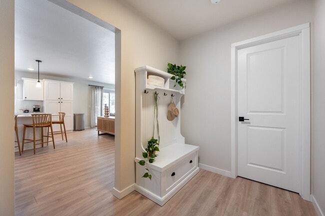 A thoughtfully designed entry area that makes coming home feel easy, organized, and effortless.