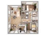 2 Bedroom (B2) Floor Plan