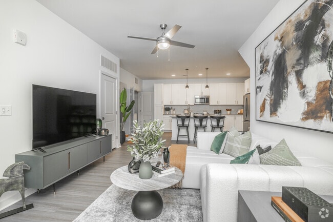 2BR, 2BA - B1A - 1,122SF - Living Room