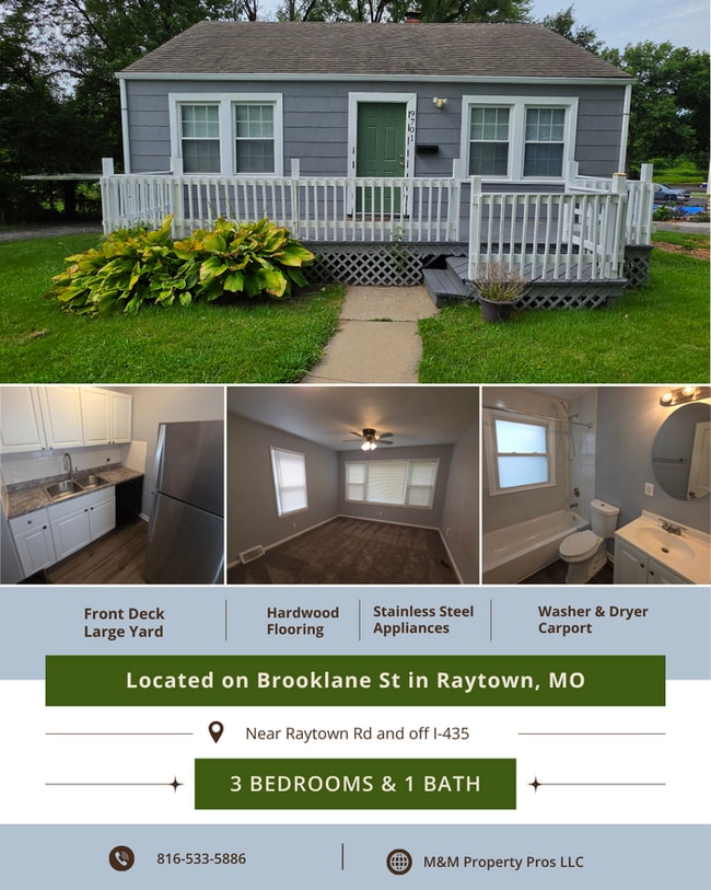 Building Photo - Cozy 3 bedrooms and 1 bath home located on Brooklane St in Raytown, MO.