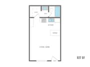 Studio, 327 SF