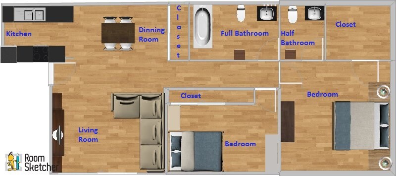 2 Bedroom - La Finca Apartments