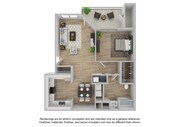 1 Bedroom | 1 Bath | 842 SF
