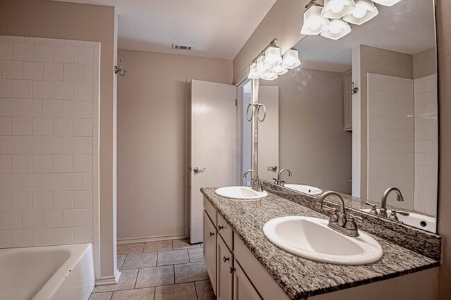 Bathroom with double vanity