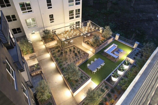 Overhead View of the Courtyard