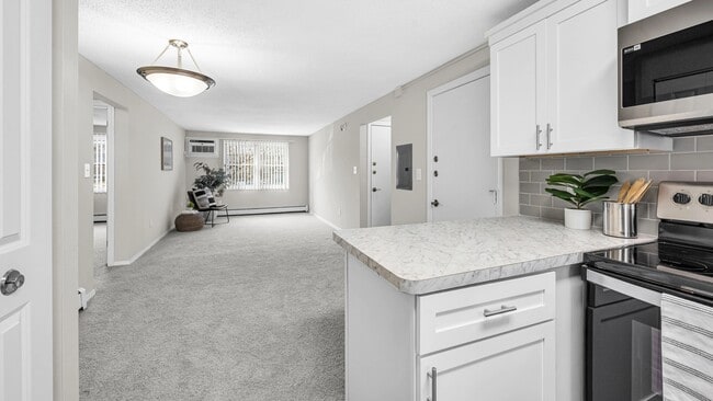 Some kitchens boast a charming breakfast bar, perfect for leisurely mornings.