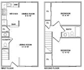2BR/1.5BA