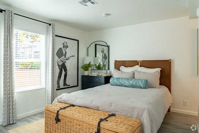 1BR, 1BA - 500SF - Bedroom - The District North Hills