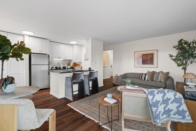 Spacious Living Room at Skye Apartments in Seattle, WA 98121