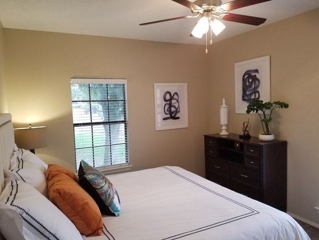 Spacious Bedrooms with Ceiling Fans