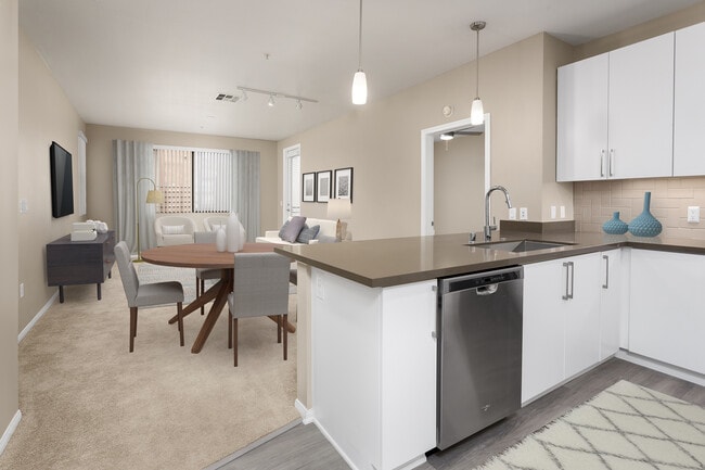 Design Scheme I living, dining, and kitchen area