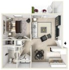 1 Bedroom with Patio