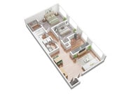 olive-pointe-2bedroom-1bathroom-3d New