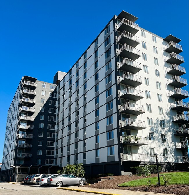 Newly Painted Building September 2023 - The Towers/Fir Hill Apartments