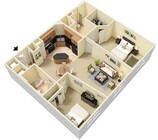 1080 Square Feet
