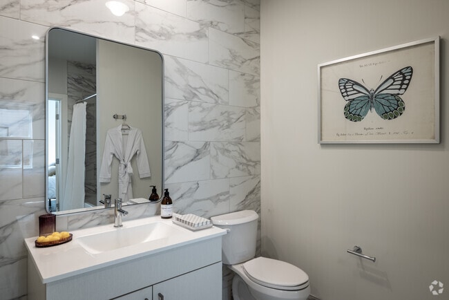 1BR, 1BA +Den - 815SF - Primary Bathroom - Berkeley House
