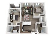 B2 floor plan Luxe Pasadena