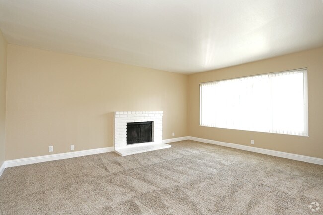 Dolores Floor Plan Living Area with Fireplace