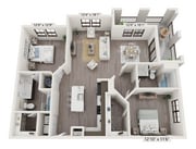 B2C floor plan Lago Apartments
