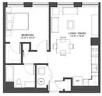 1BR/1BA