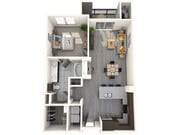 1 Bedroom floorplan