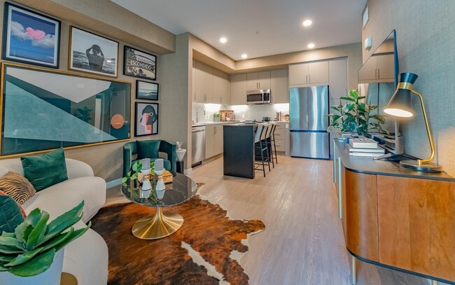 Chic Open-Concept Living Room