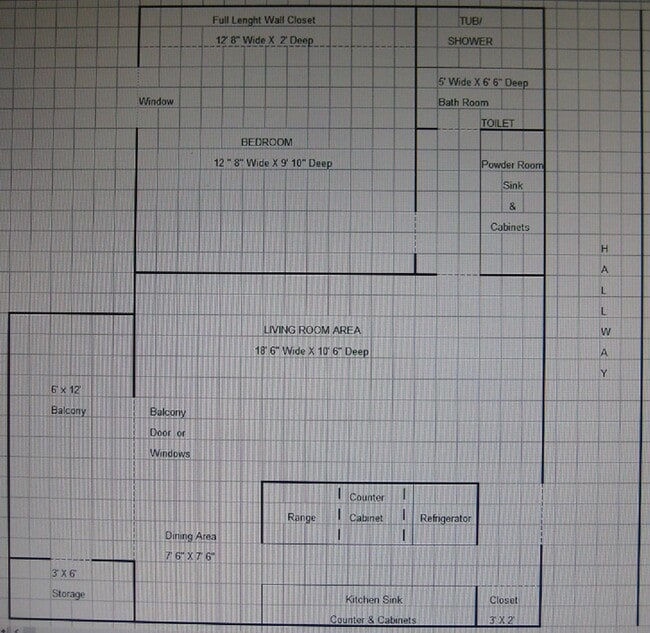 Balcony Floor Plan