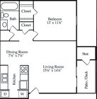 1BR/1BA