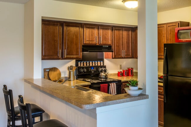 Kitchen with Dark Cabinets