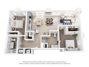 Milan - 2 BR, 2 BA
