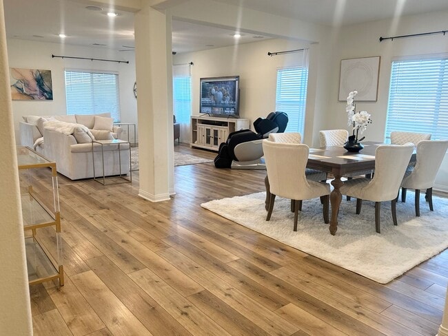 Photo - Beautiful single-story home built in 2023 featuring 4 bedrooms, 3 bathrooms, and approximately 2,...