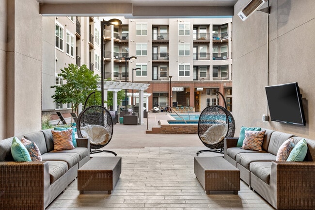 Unwind outside in inviting seating spaces.