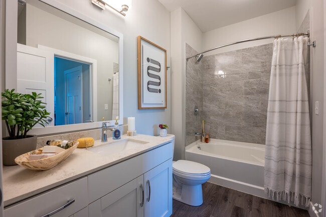 1BR, 1BA - 797SF - Bathroom - Flats at Stones Crossing