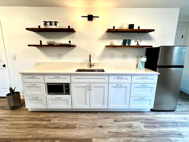 Mini kitchen (induction burner, toaster oven. No stove or dishwasher) - 1215 SE Lexington St Unit Sellwood Library House